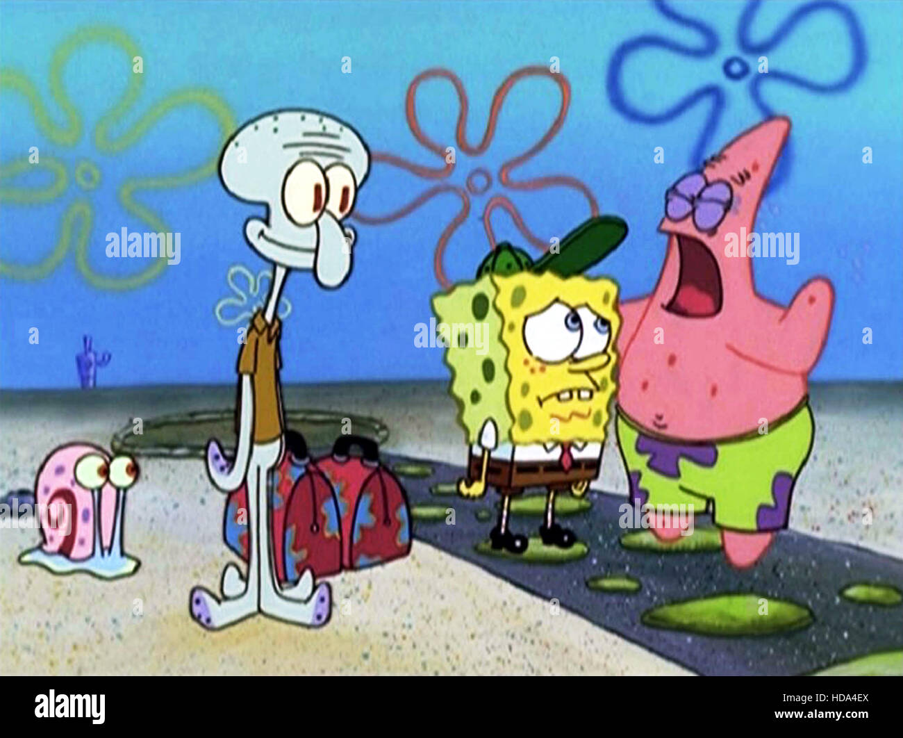 SPONGEBOB SQUAREPANTS, Gary the Snail, Squidward Tentacles, Spongebob  Squarepants, Patrick Star, 1999-. © Nickelodeon Stock Photo - Alamy
