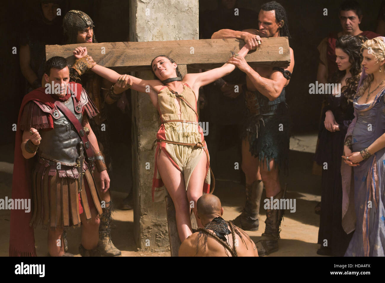 SPARTACUS: VENGEANCE (aka SPARTACUS: BLOOD & SAND), Craig Parker (left),  Hanna Mangan Lawrence (2nd from right), Viva Bianca Stock Photo - Alamy