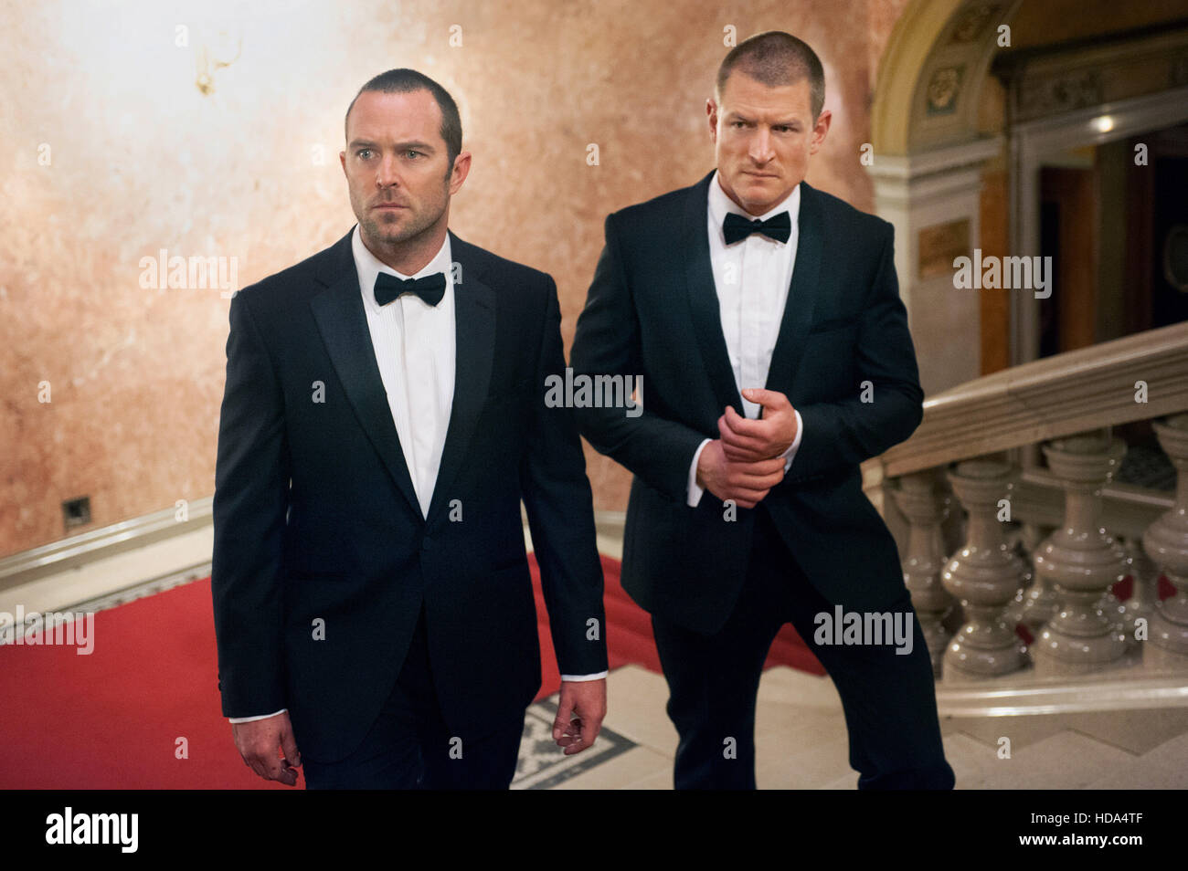 STRIKE BACK, l-r: Sullivan Stapleton, Philip Winchester, (Season 4, Episode  7, aired September 27, 2013). ph: Liam Stock Photo - Alamy, image size:1300x954