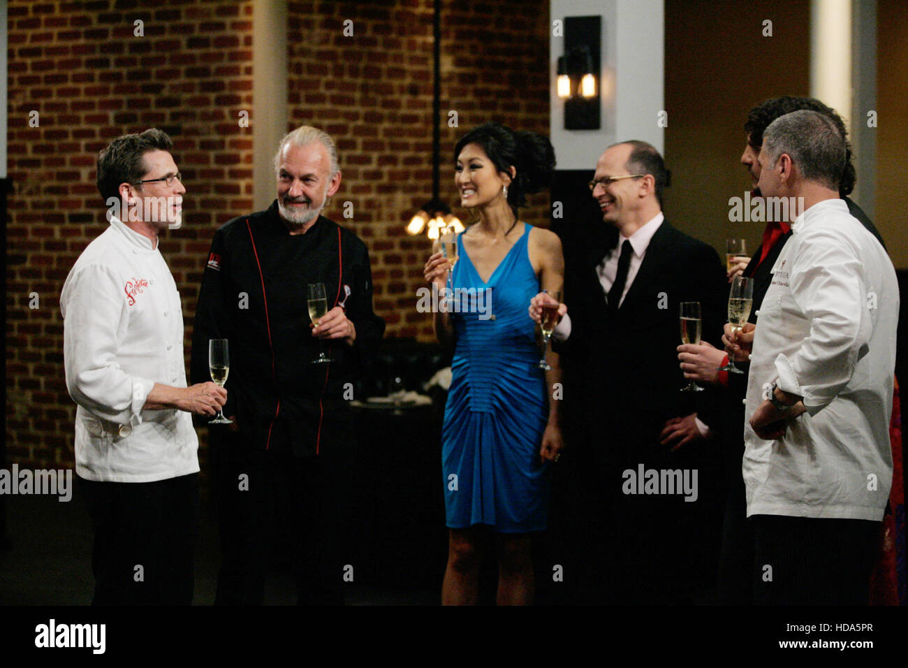 TOP CHEF MASTERS, (from left) chef Rick Bayless (winner), chef Hubert