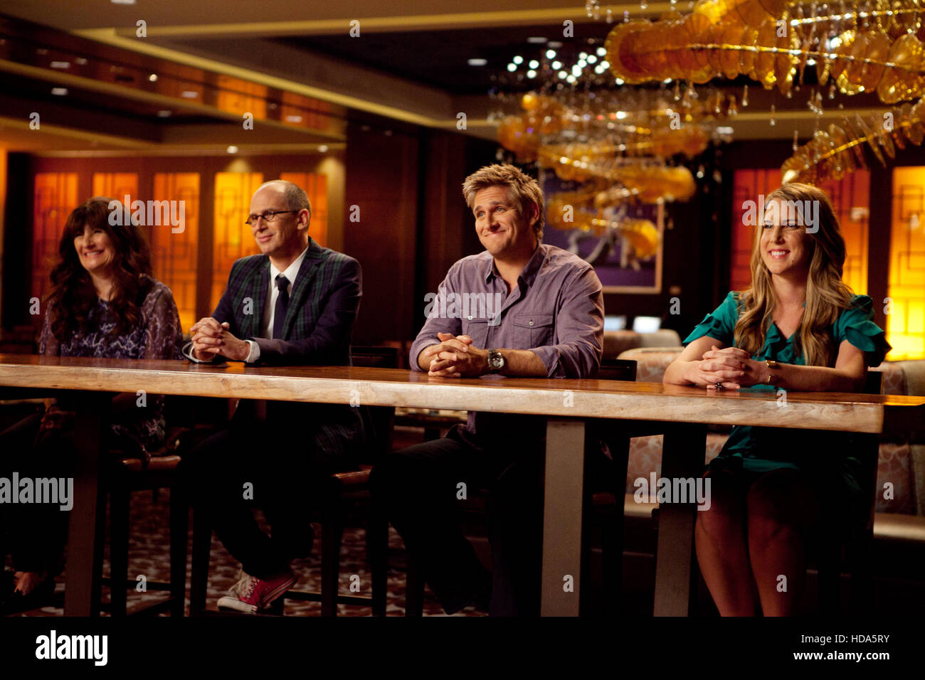 TOP CHEF MASTERS, (from left) judges Ruth Reichl, James Oseland