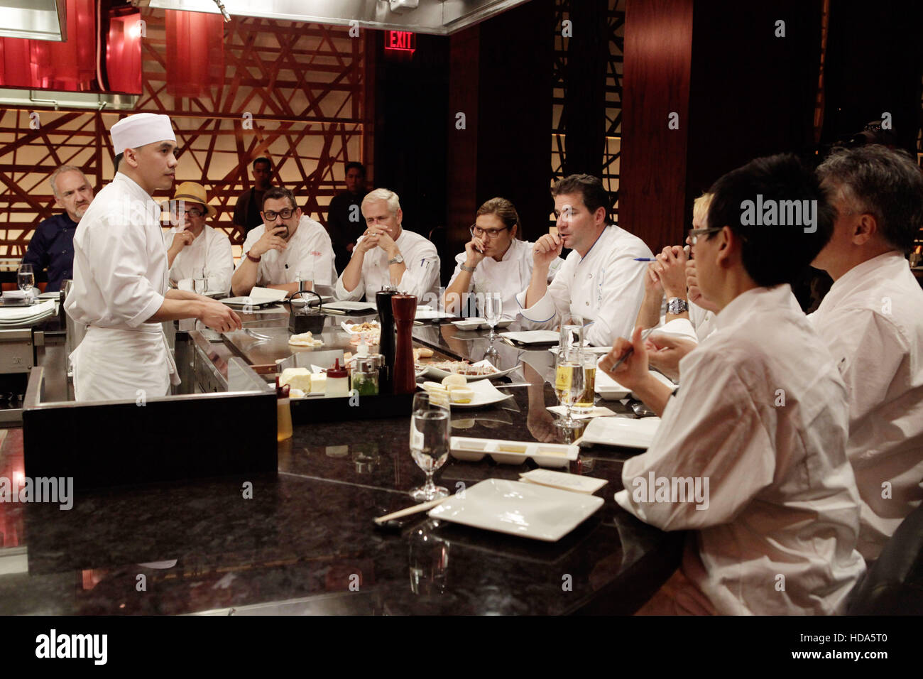 TOP CHEF MASTERS, (sitting, from left) chefs Art Smith, Thierry