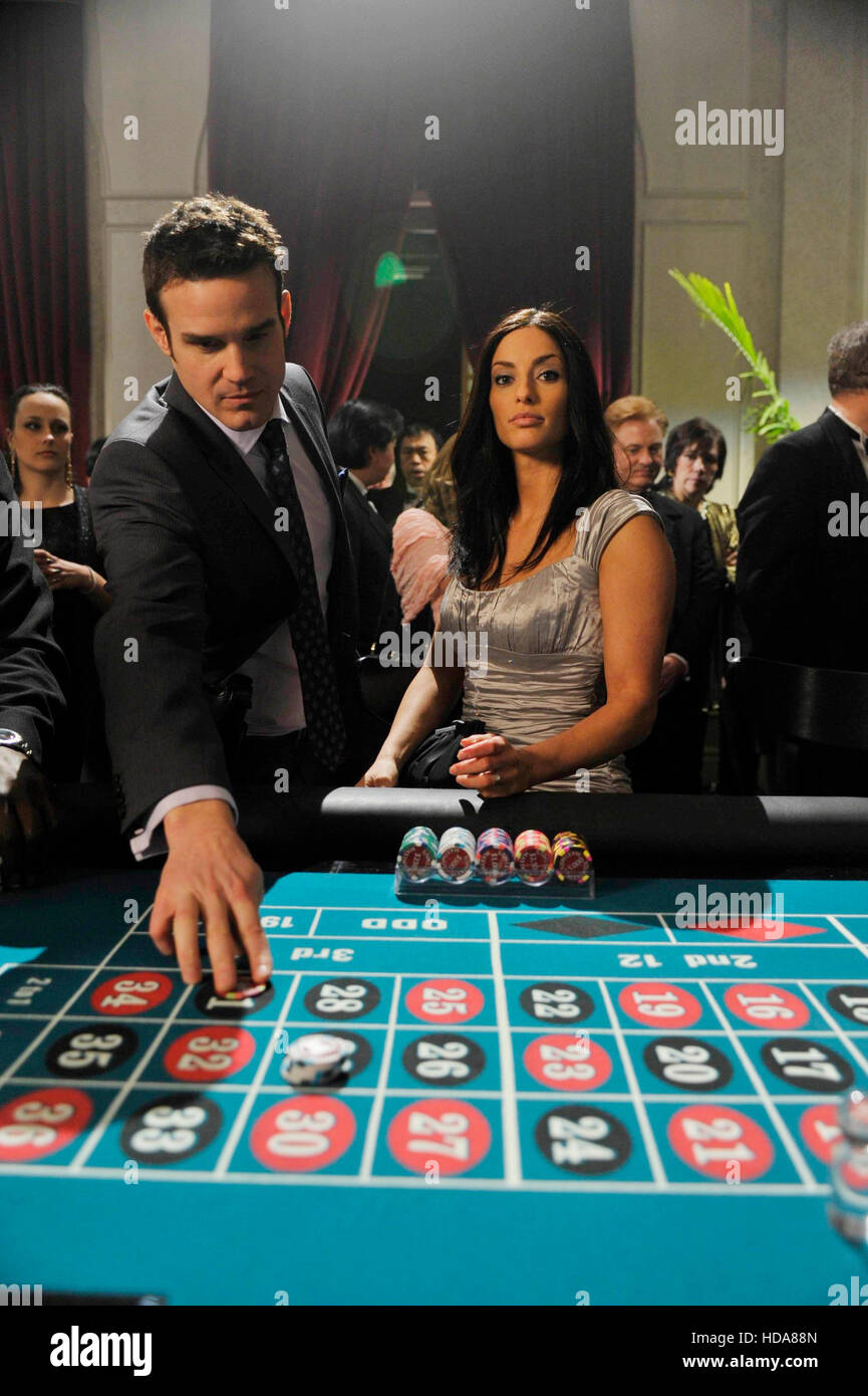 WAREHOUSE 13, (from left): Eddie McClintock, Erica Cerra, 'Implosion