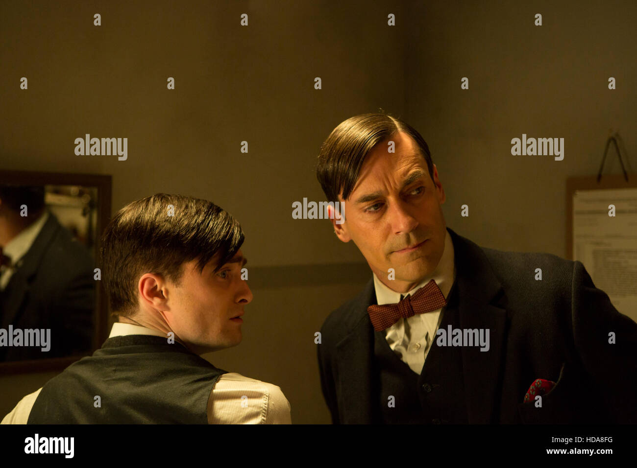 THE YOUNG DOCTOR'S NOTEBOOK, (from left) Daniel Radcliffe, Jon Hamm