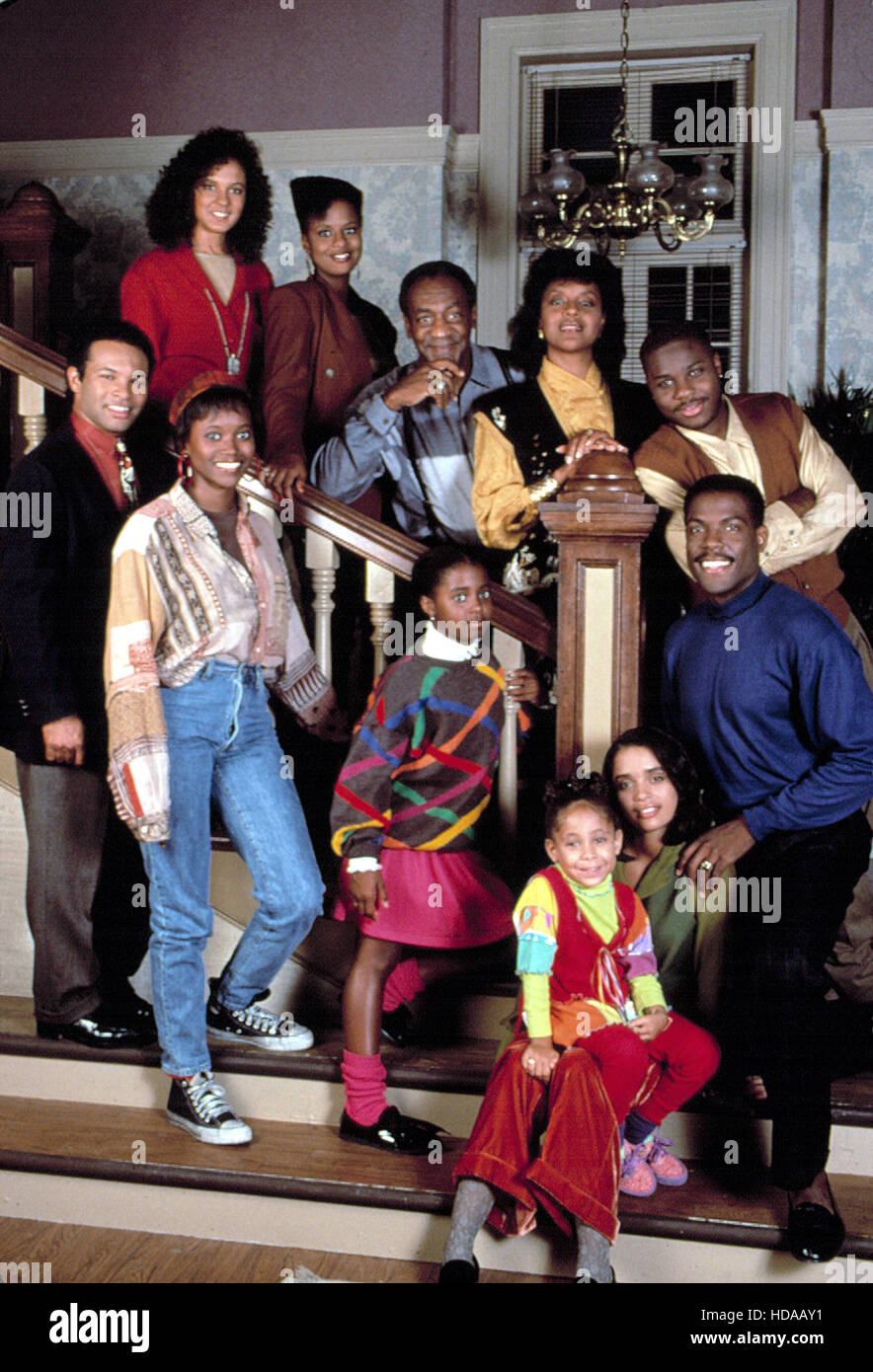 COSBY SHOW, Rear, L-R, Sabrina LeBeauf, Tempestt Bledsoe, Bill Cosby ...