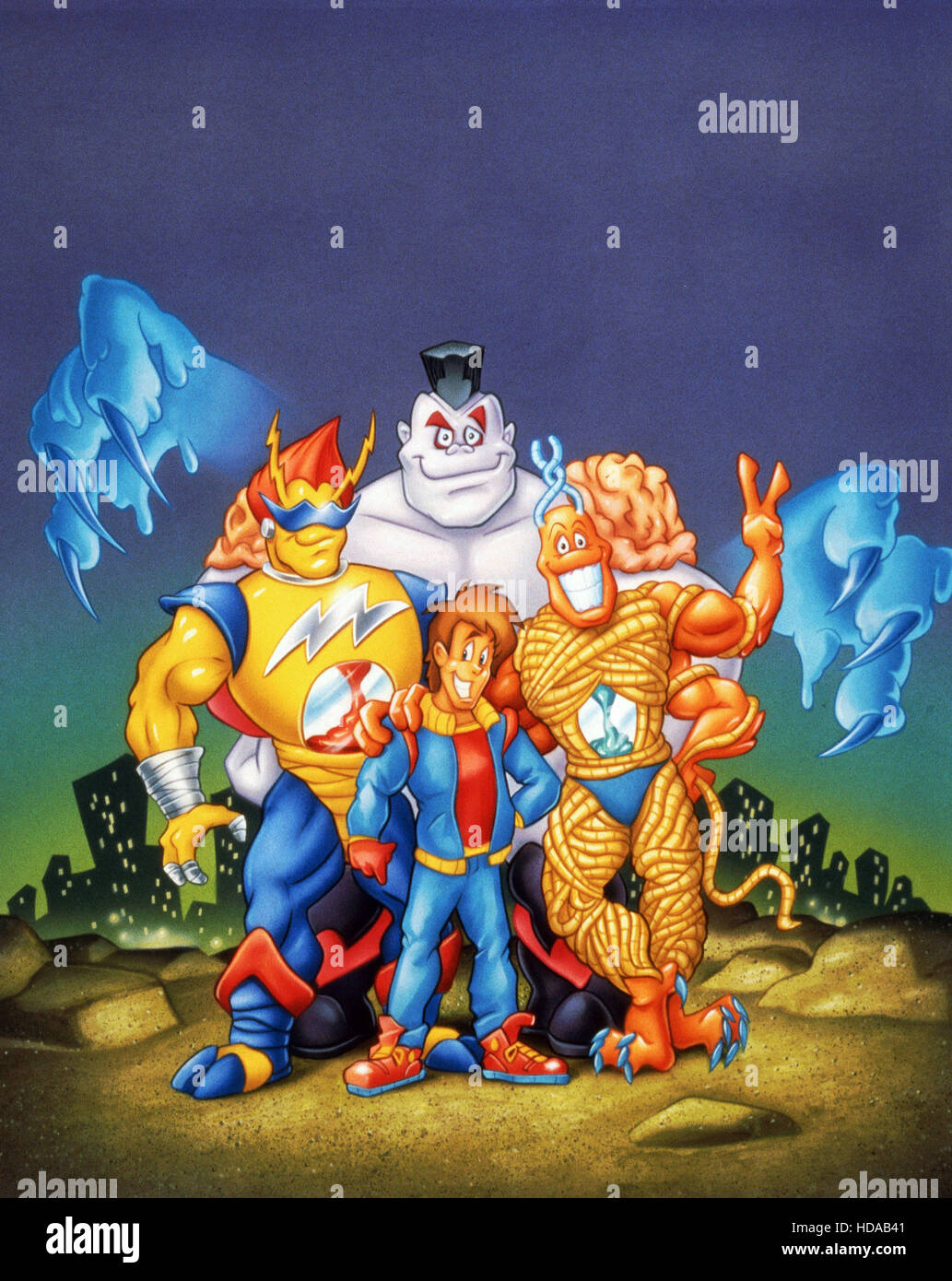 CREEPY CRAWLERS, (back row) T3, (front, from left) Volt Jolt, Chirs
