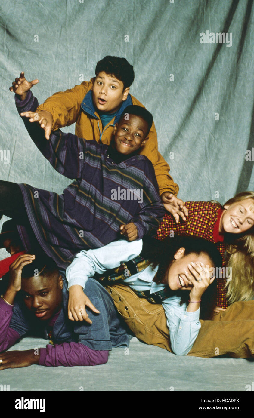 HERE AND NOW, left from bottom MalcolmJamal Warner, Peewee Love