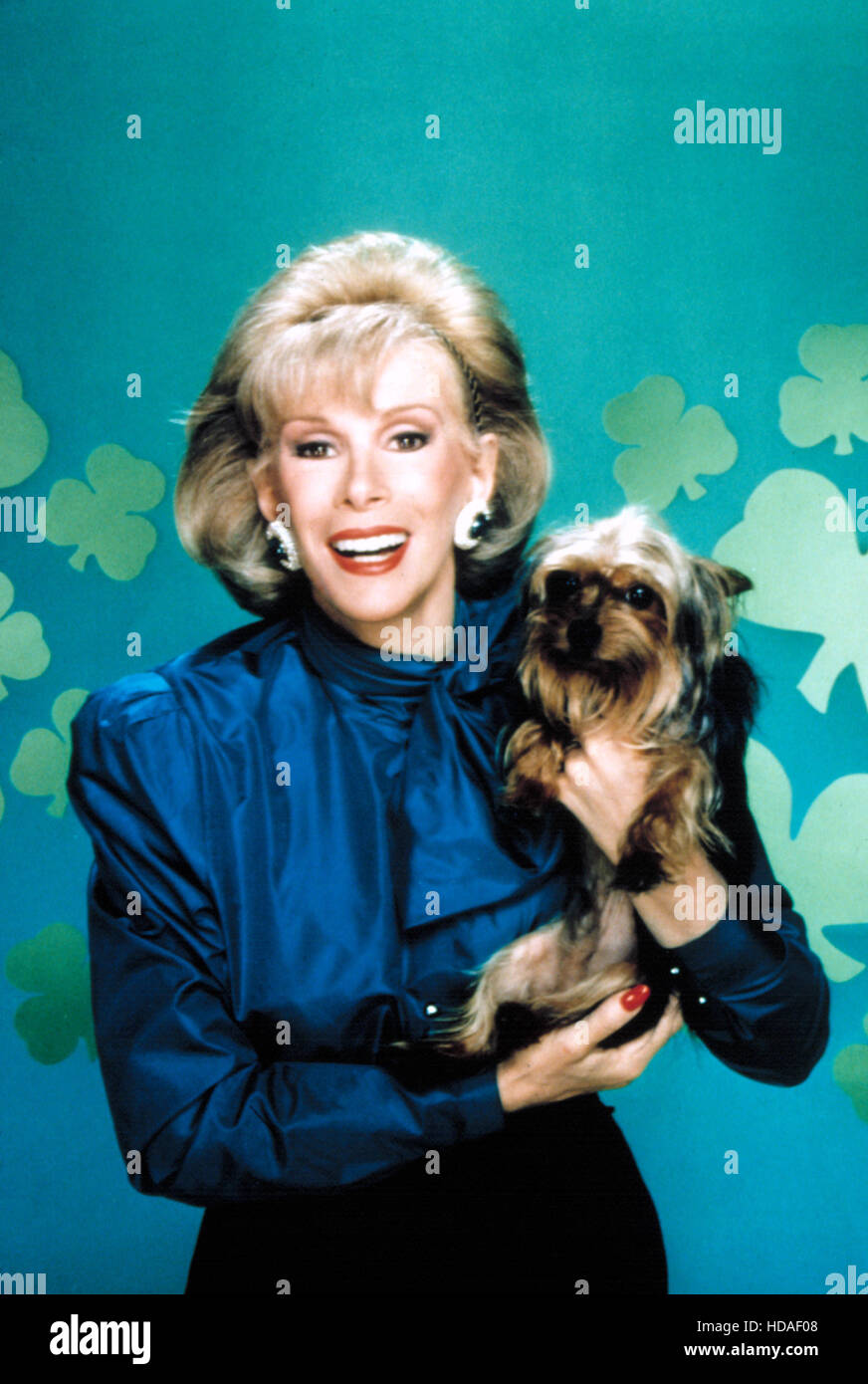 THE LATE SHOW STARRING JOAN RIVERS, Joan Rivers & her dog, Spike, St