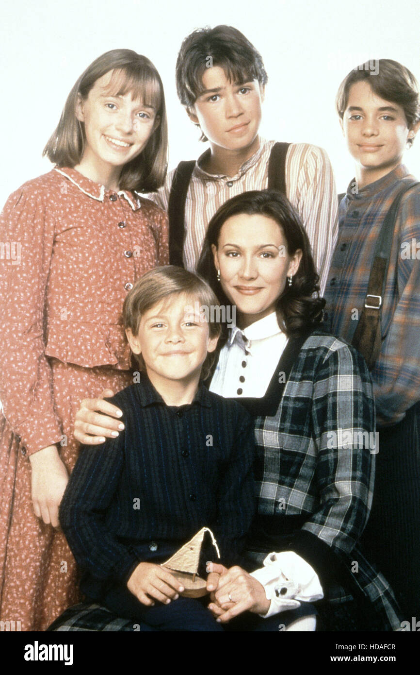 LITTLE MEN, (back, from left): Britt Irvin (aka Brittney Irvin), Corey  Sevier, Trevor Blumas, (front): Munro Chambers, Michelle Stock Photo - Alamy, image size:866x1390