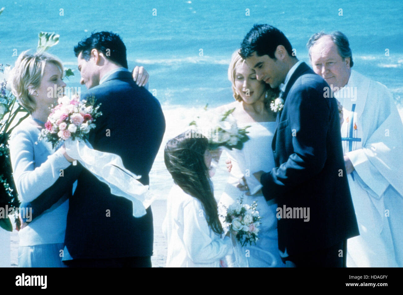 MELROSE PLACE, from left: Josie Bissett, Rob Estes, Kelly Rutherford, John  Haymes Newton, Season 7, Ep. 34: 'Dead Men Don't Stock Photo - Alamy