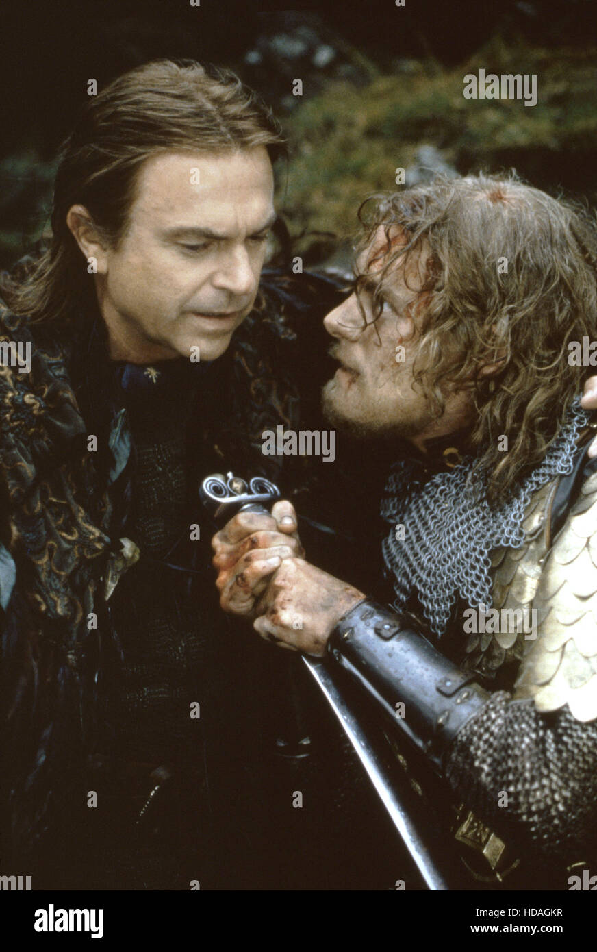 MERLIN, (from left) Sam Neill, Paul Curran, 1998. © Hallmark