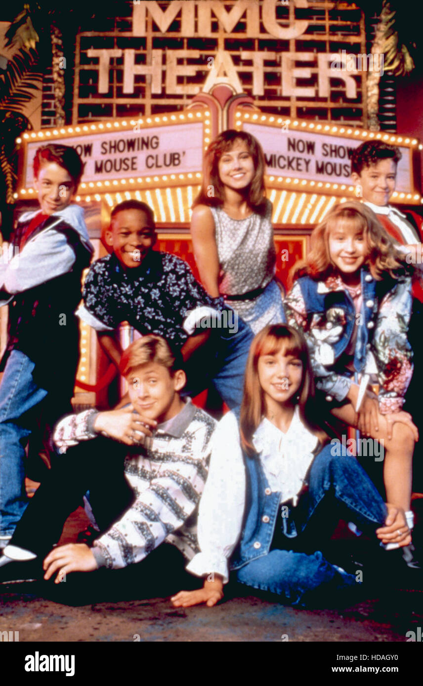 THE ALL NEW MICKEY MOUSE CLUB (aka MMC), (clockwise from upper center) Nikki DeLoach, Justin Timberlake, Christina Aguilera, Stock Photo