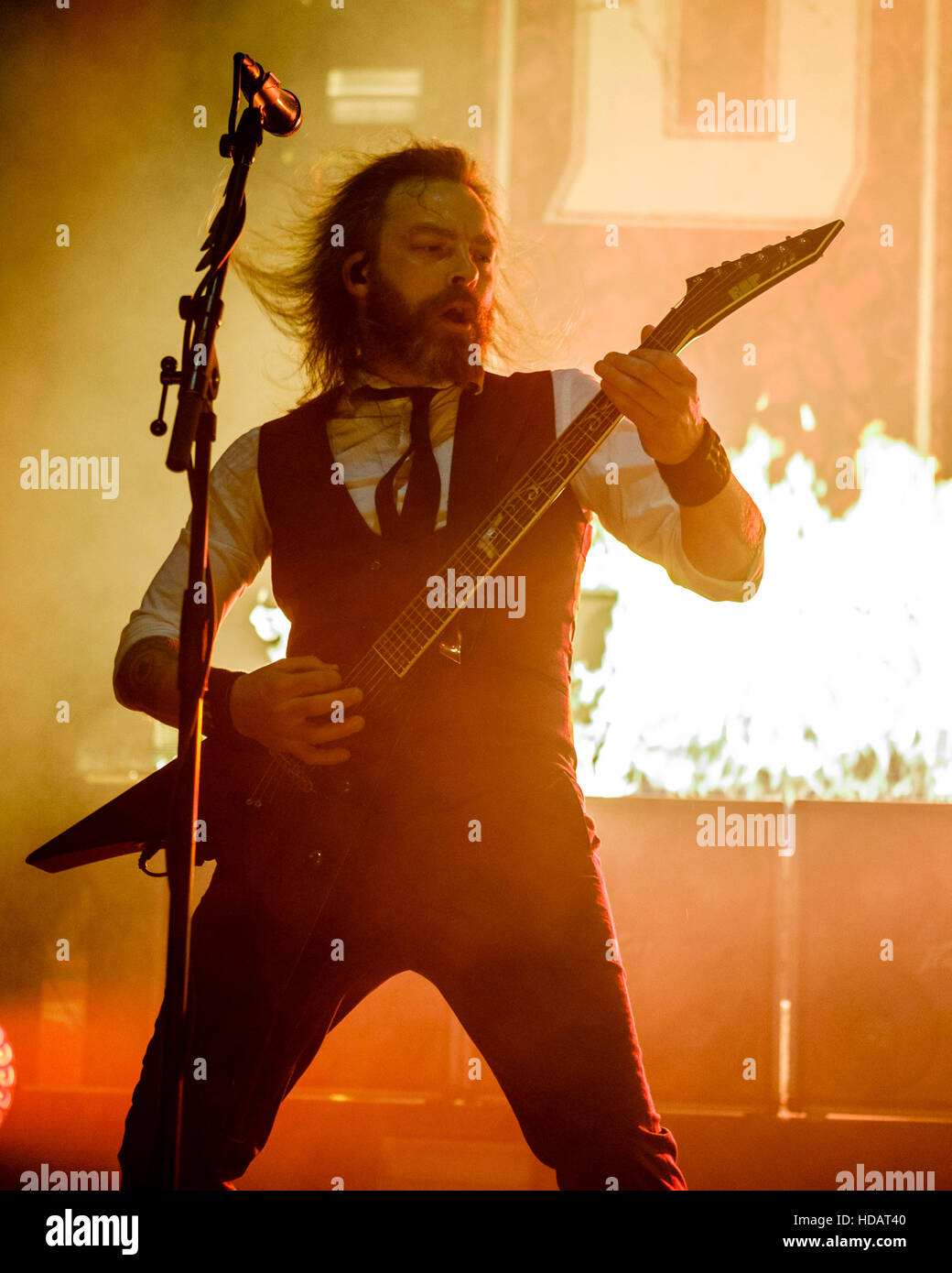 London, UK. 10th Dec, 2016. Bullet for My Valentine plays O2 Academy Brixton on 10/12/2016 at O2 Academy Brixton, London.  Persons pictured: Michael Paget. Credit:  Julie Edwards/Alamy Live News Stock Photo