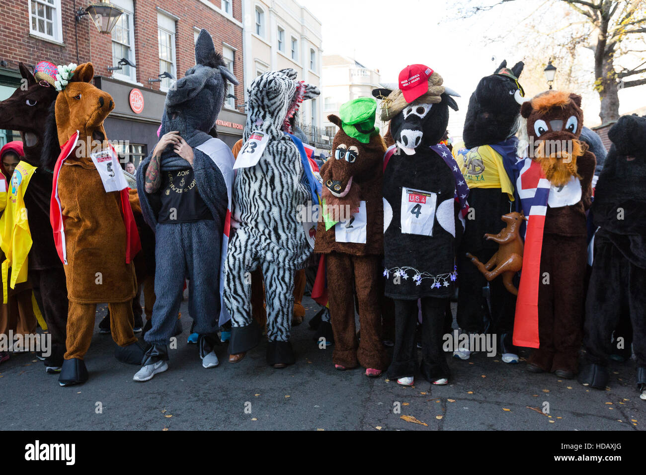 Greenwich, London, UK. 11th Dec 2016. People Dressed As Costumed ...