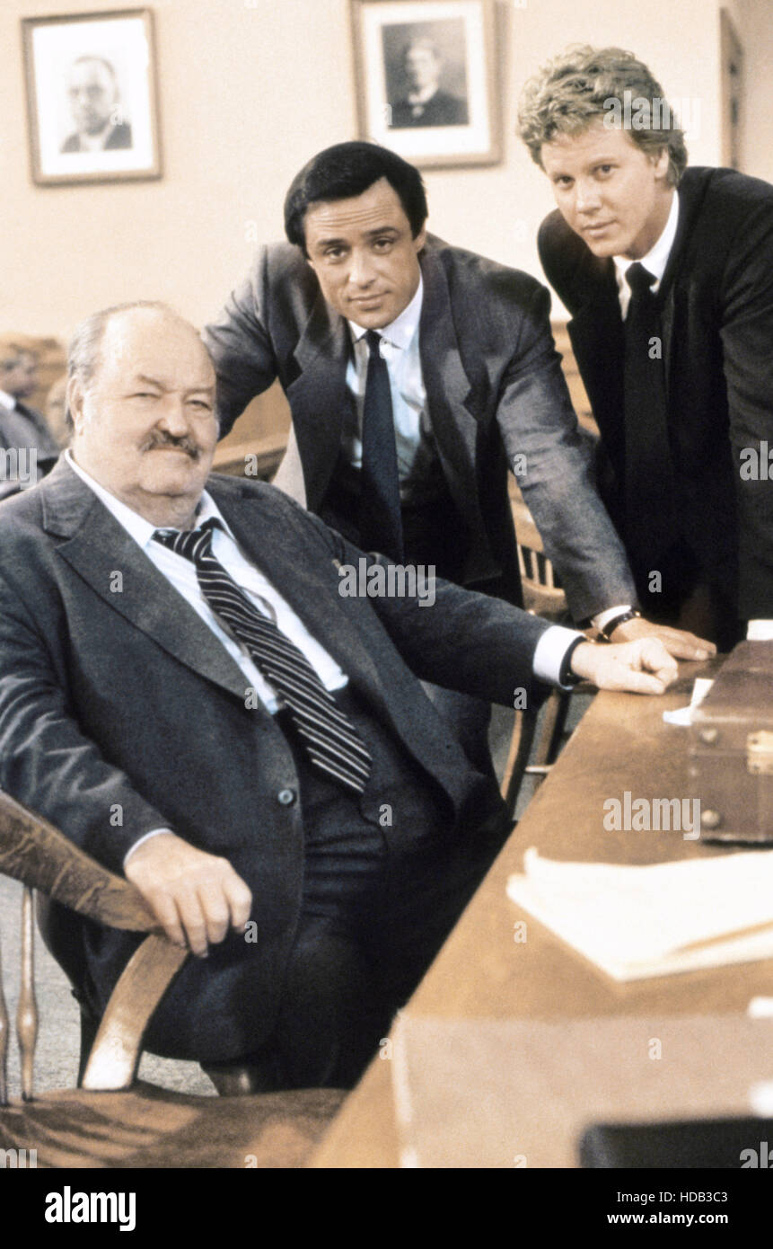 JAKE AND THE FATMAN, (from left) William Conrad, Joe Penny, Alan Campbell, 198792. © JAKE AND THE FATMAN, (from left) William Conrad, Joe Penny, Alan Campbell, 198792. ©