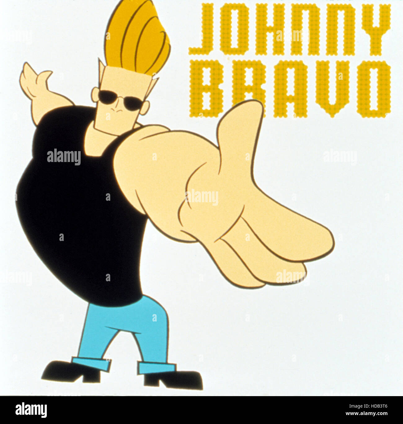 JOHNNY BRAVO, Cartoon Series. 1995 Stock Photo - Alamy
