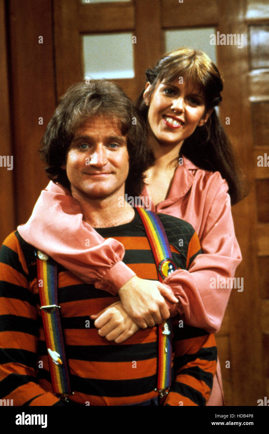 MORK & MINDY, Robin Williams, Pam Dawber, 1978-1982 Stock Photo - Alamy