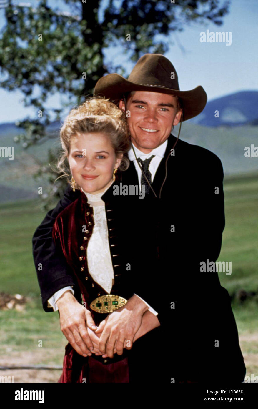 RETURN TO LONESOME DOVE, Reese Witherspoon, Rick Schroder, 1993 Stock