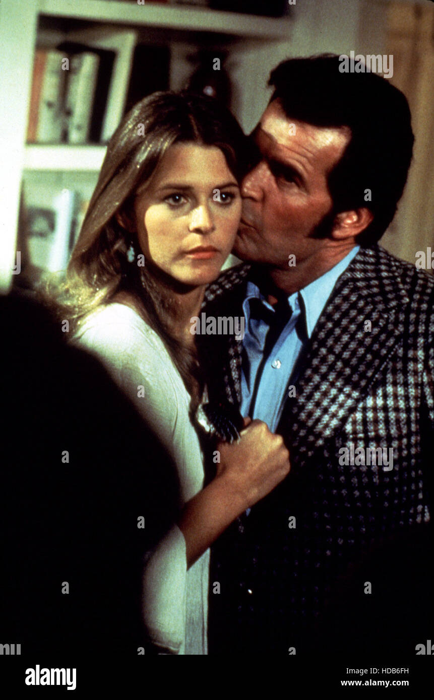 ROCKFORD FILES, Lindsay Wagner, James Garner, 19741980, kiss Stock