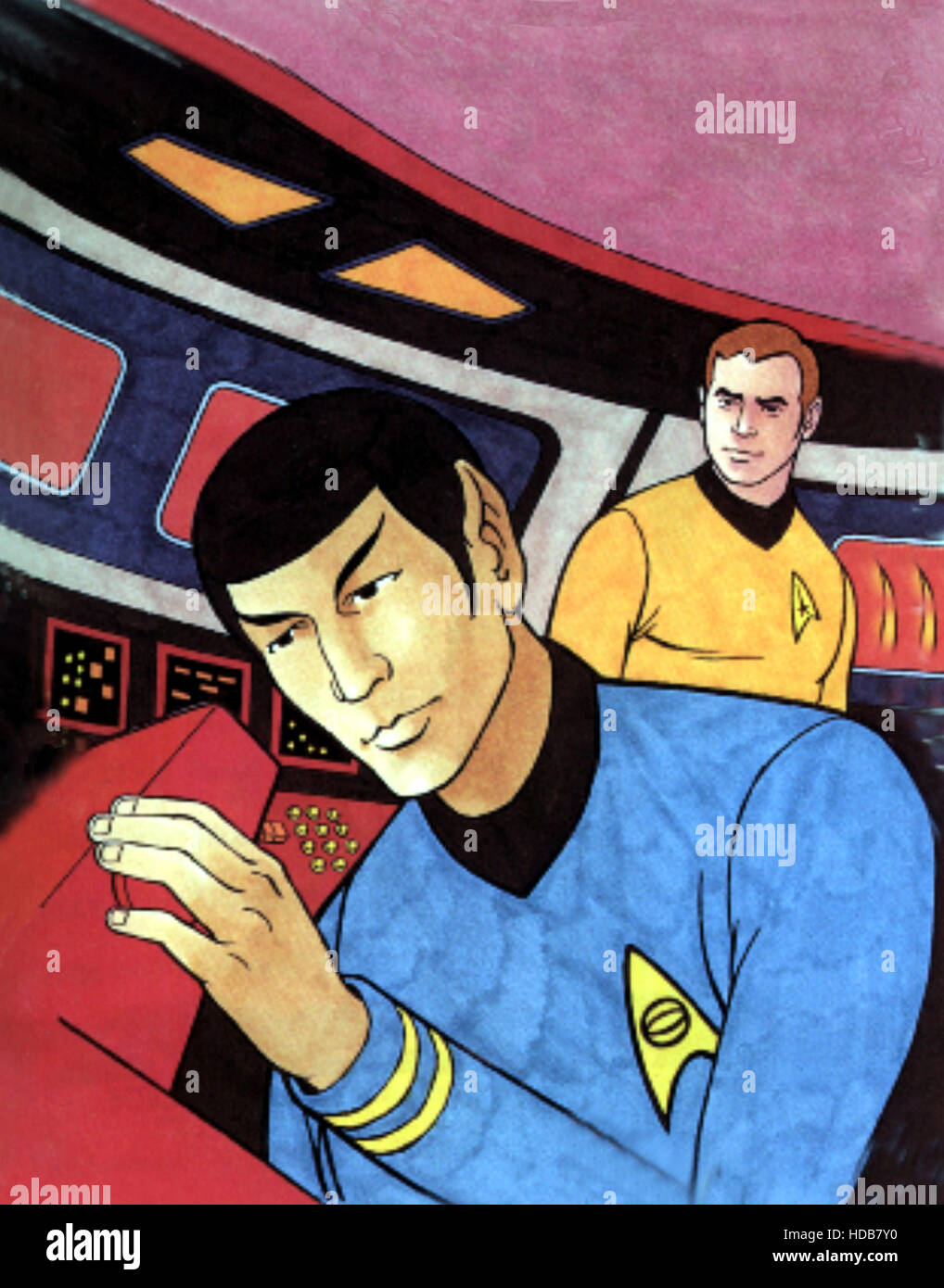 STAR TREK (animated series), Spock, Kirk, 1973-1975. Paramount/Courtesy:  Everett Collection Stock Photo - Alamy