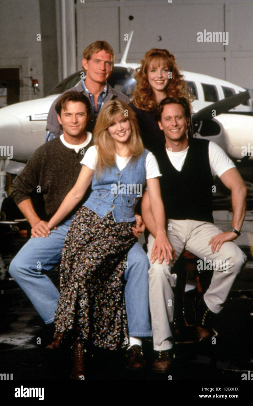 WINGS, Timothy Daly, Thomas Hayden Church, Crystal Bernard, Amy Yasbeck,  Steven Weber, 1990 - 1997. (c) Paramount Television Stock Photo - Alamy