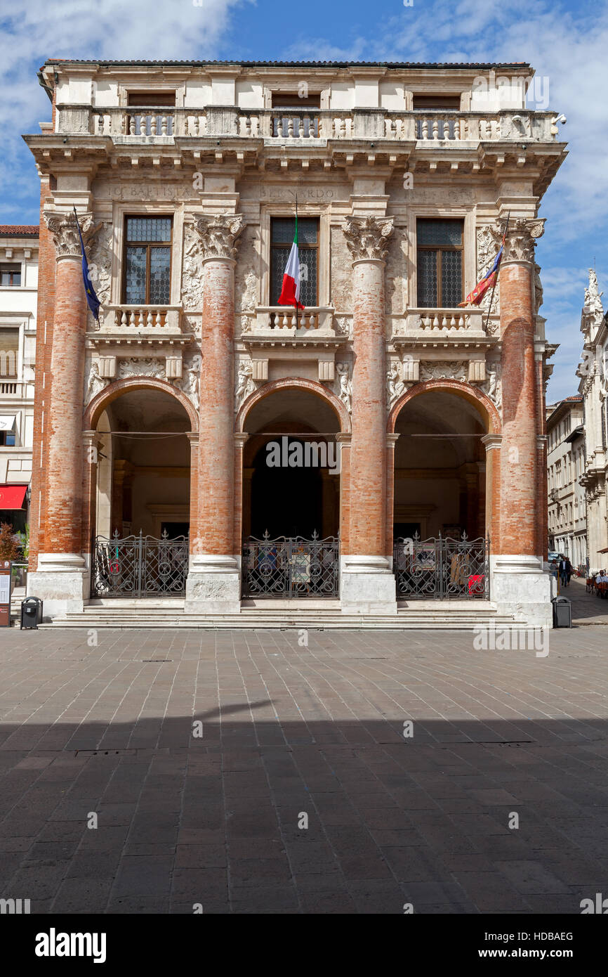 Palazzo del Capitanio by Piazza dei Signori in Vicenza, Italy. Stock Photo