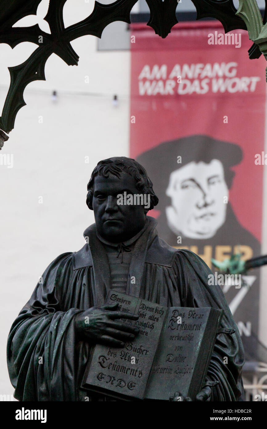 Luther statue in wittenberg germany hi-res stock photography and images ...