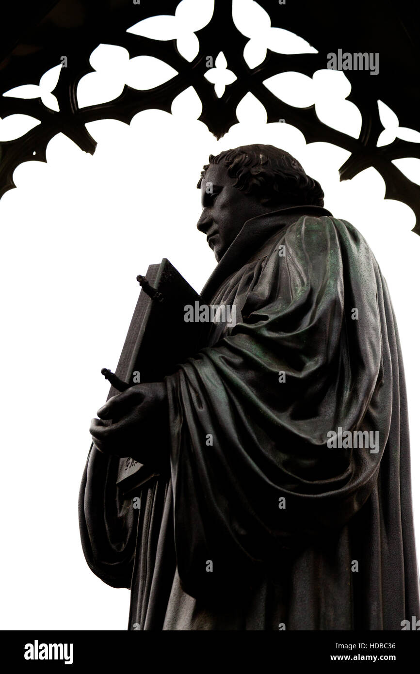 Luther statue in wittenberg germany hi-res stock photography and images ...