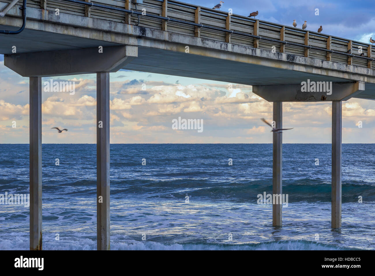 Ocean Beach Pier, San Diego, California, USA. Stock Photo