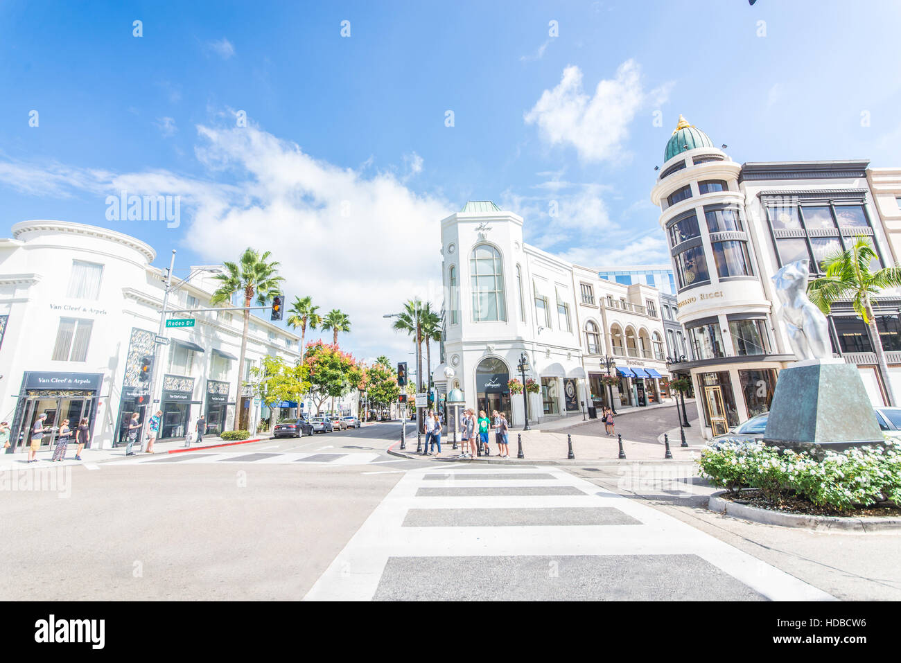 BEVERLY HILLS, CA OCTOBER 15, 2015 Rodeo Drive in Beverly Hills