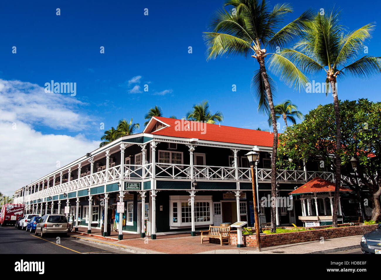 Historic buildings Lahaina Maui Hawaii USA Stock Photo Alamy