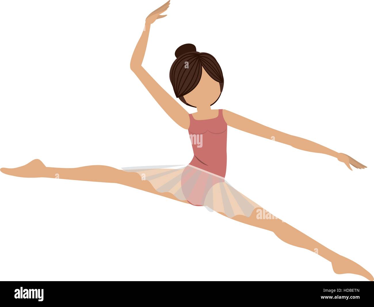 Isolated girl practice ballet design Stock Vector Image & Art - Alamy
