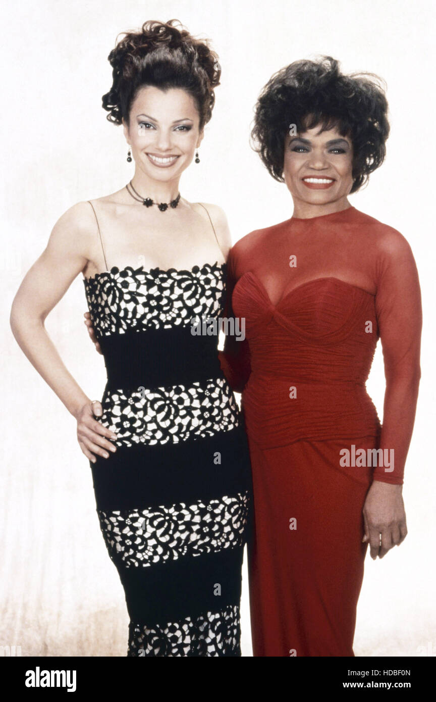 THE NANNY, from left: Fran Drescher, Eartha Kitt, 'A Pup in Paris,' (season 3, episode 27, aired