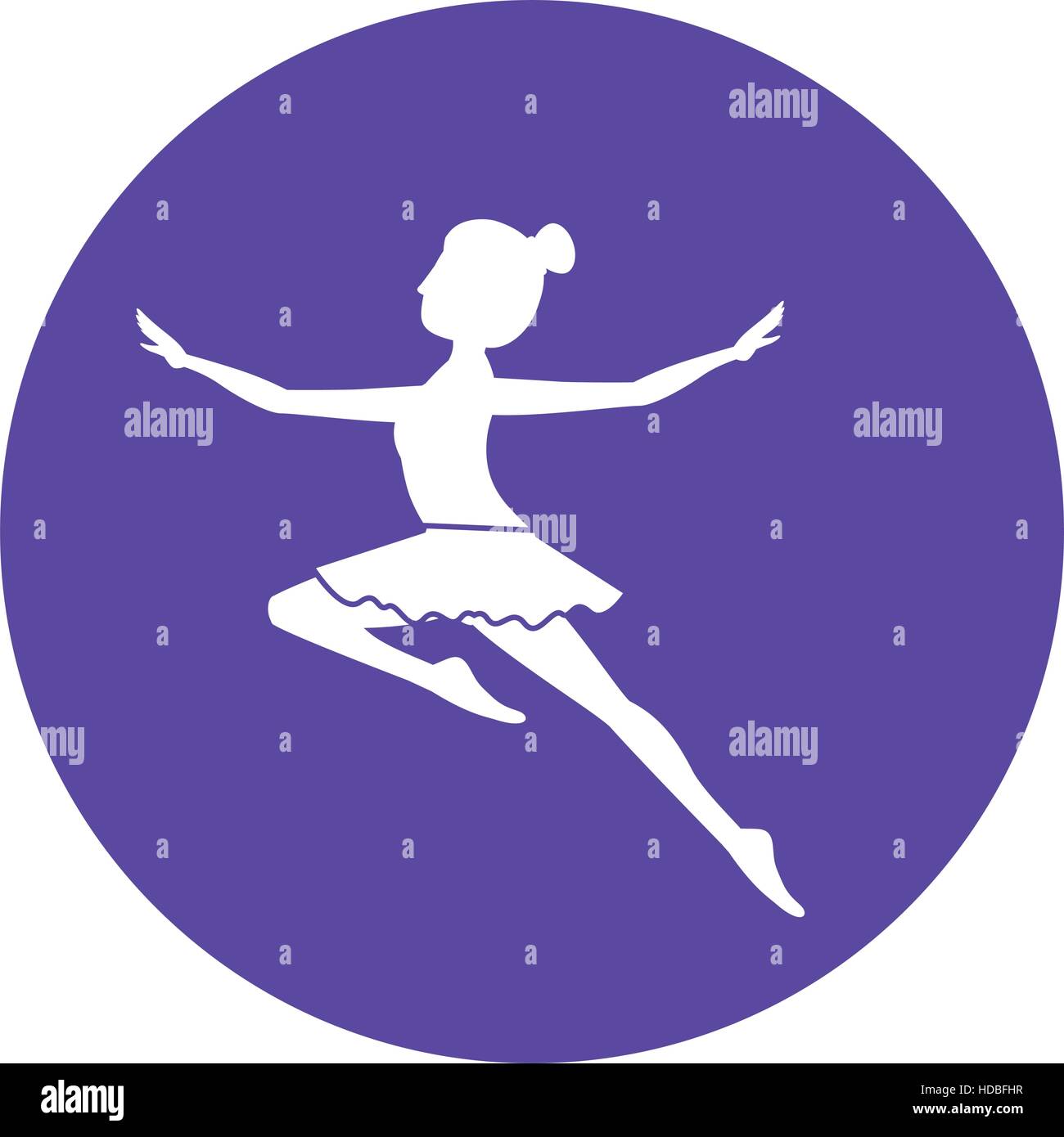 Isolated girl practice ballet design Stock Vector Image & Art - Alamy