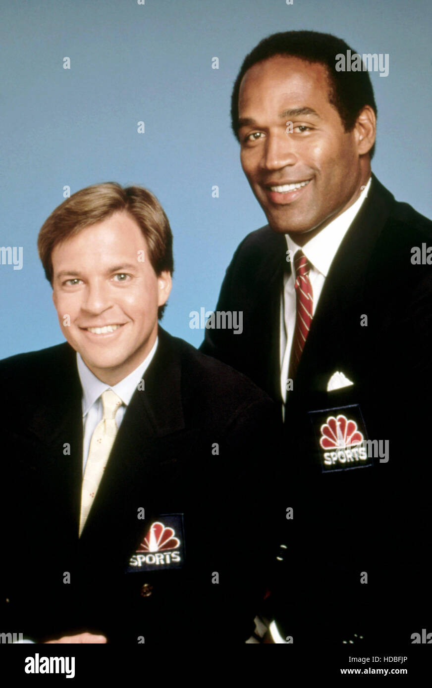 NFL LIVE, from left: Bob Costas, O.J. Simpson, 1989, ©NBC/courtesy Everett  Collection Stock Photo - Alamy