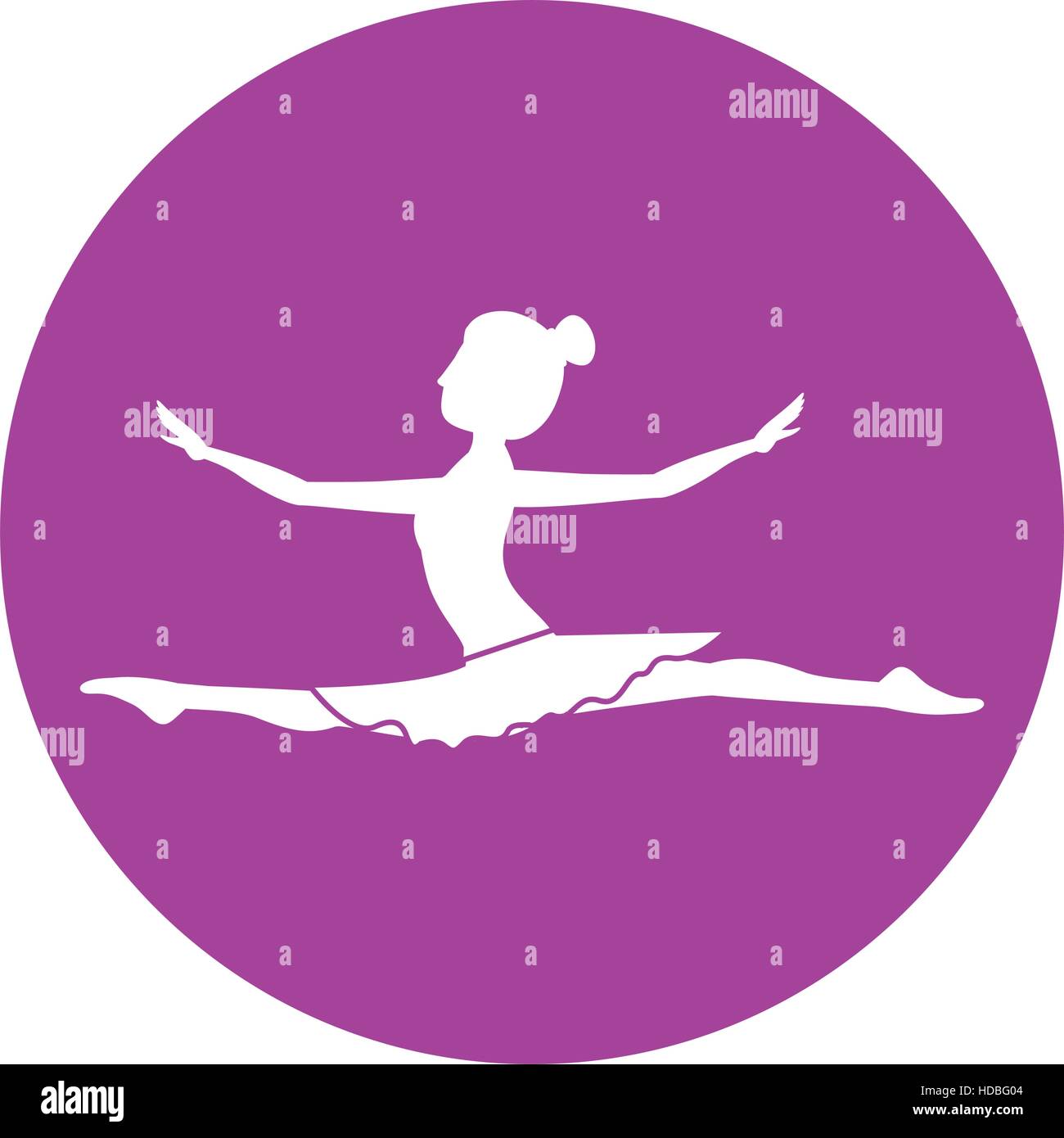 Isolated girl practice ballet design Stock Vector Image & Art - Alamy