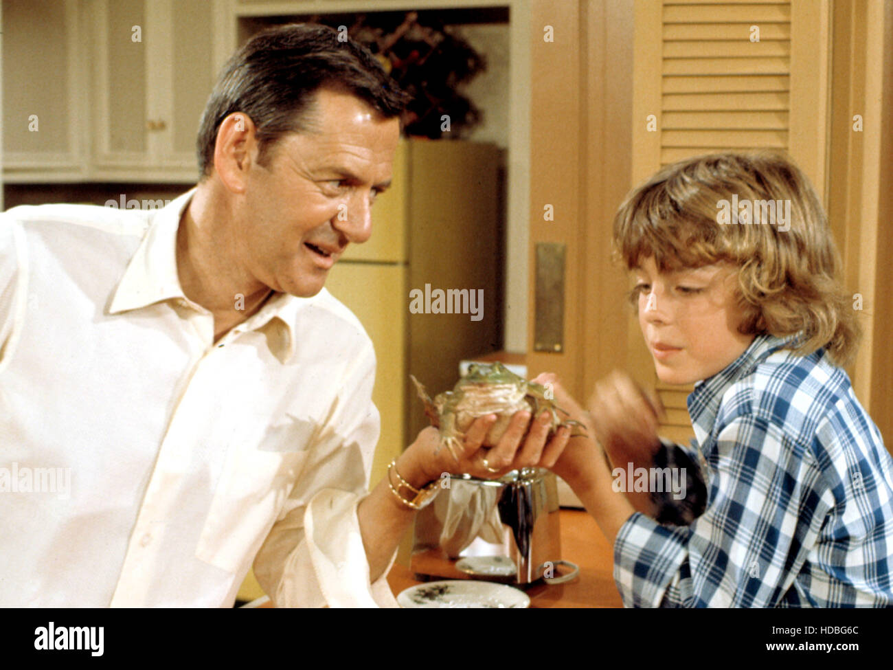 THE ODD COUPLE, 1970-75, Tony Randall, Leif Garrett, episode 'The Frog', aired 9/26/74 Stock Photo
