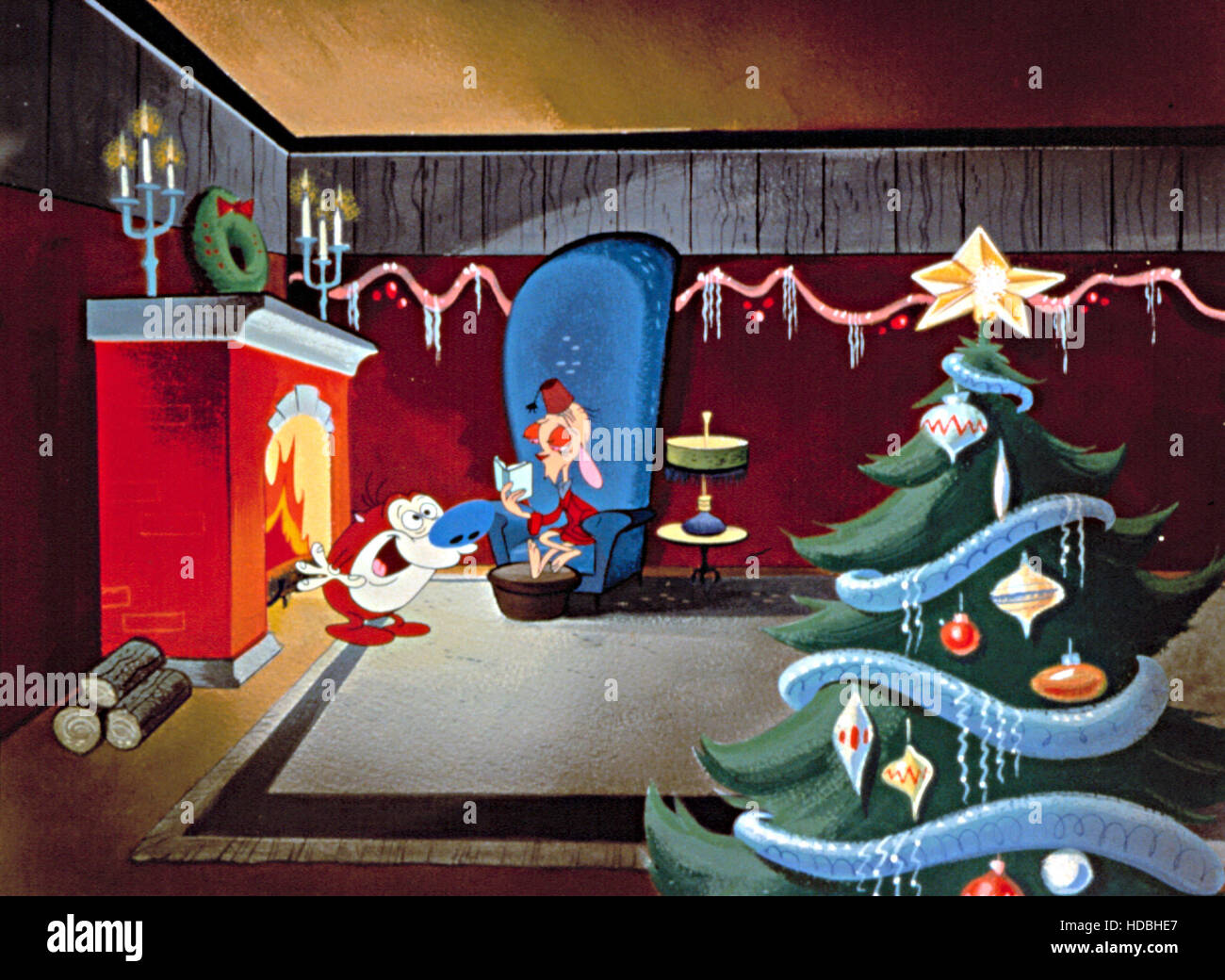 REN AND STIMPY, 19911996, Christmas episode of the animated TV Series