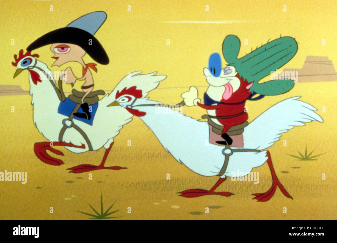 REN AND STIMPY, Ren, Stimpy, 199195, episode 'Out West' aired 9/29/92