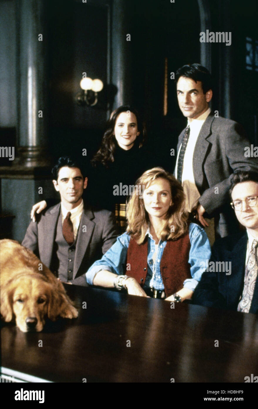 REASONABLE DOUBTS, front from left: William Converse-Roberts, Nancy  Everhard, rear from left: Marlee Matlin, Mark Harmon Stock Photo - Alamy