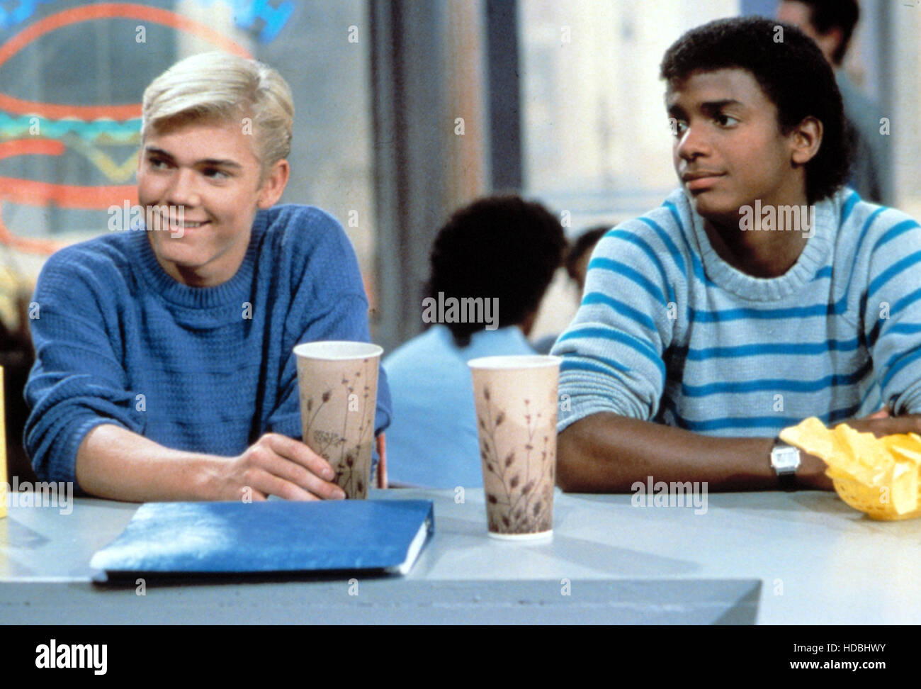 SILVER SPOONS, Rick Schroder, Alfonso Ribeiro, 19821986 Stock Photo