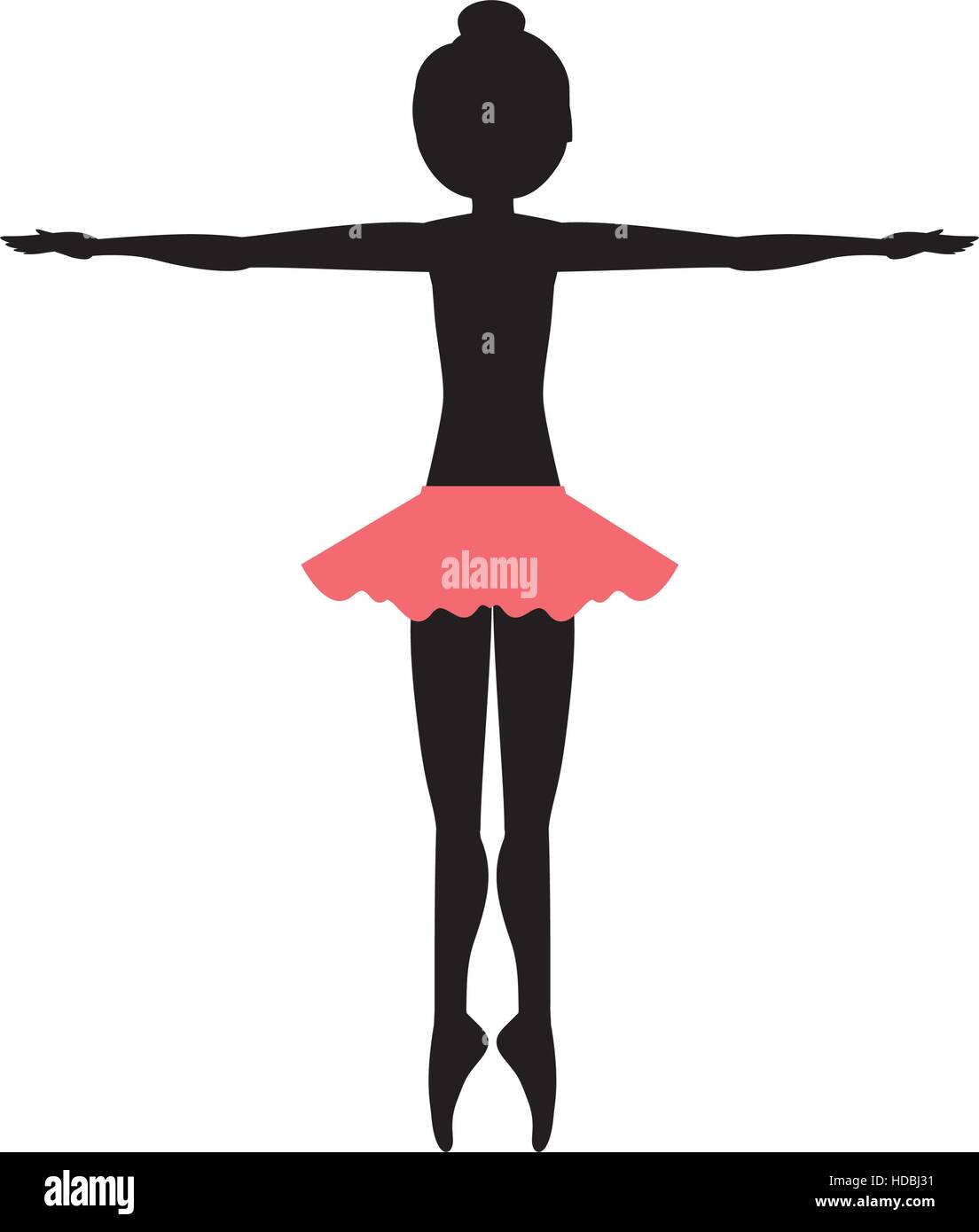 Isolated girl practice ballet design Stock Vector Image & Art - Alamy