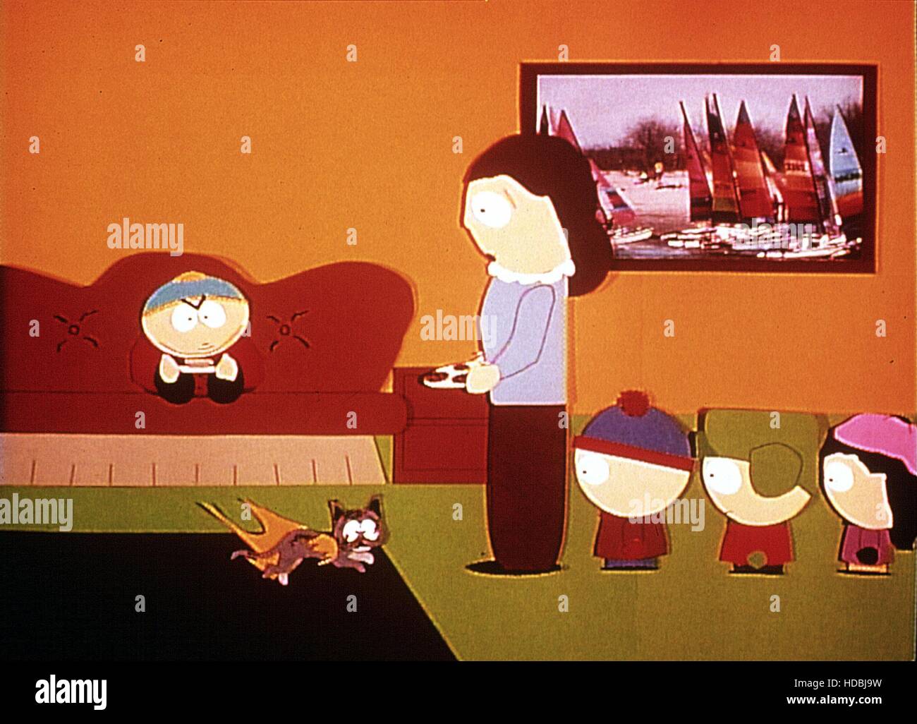 SOUTH PARK, Cartman, Cartman's Mom, Stan, Kyle, Wendy, 1997 Stock Photo Alamy