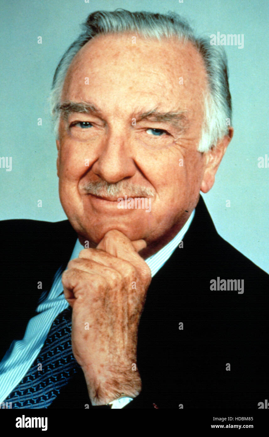 VICTORY OVER VIOLENCE, Walter Cronkite, television, 1994 Stock Photo