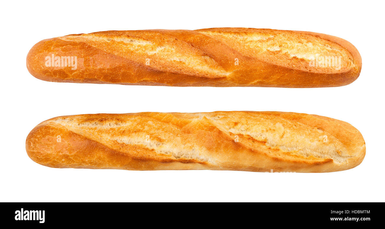 baguette isolated Stock Photo