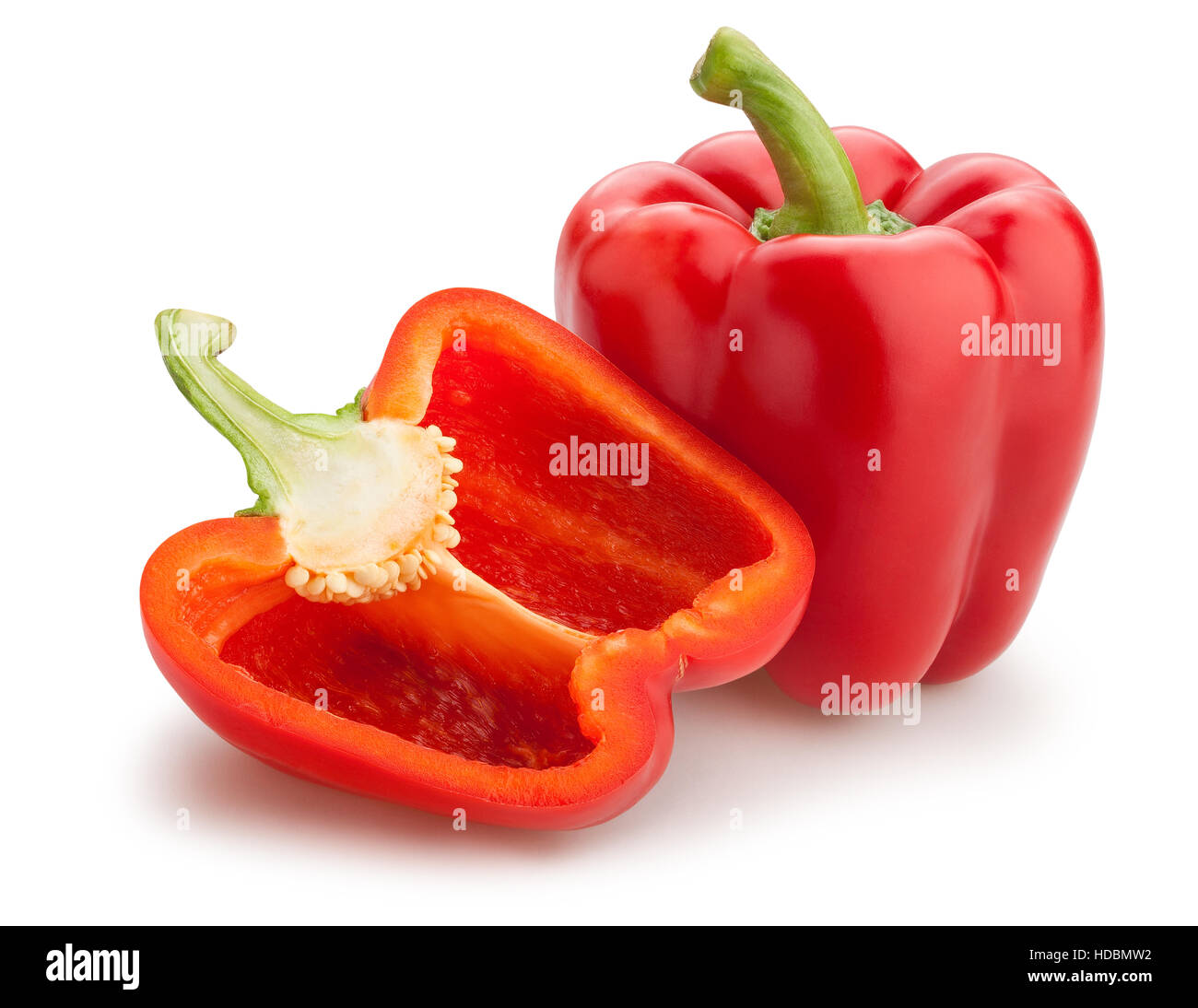 bell pepper isolated Stock Photo