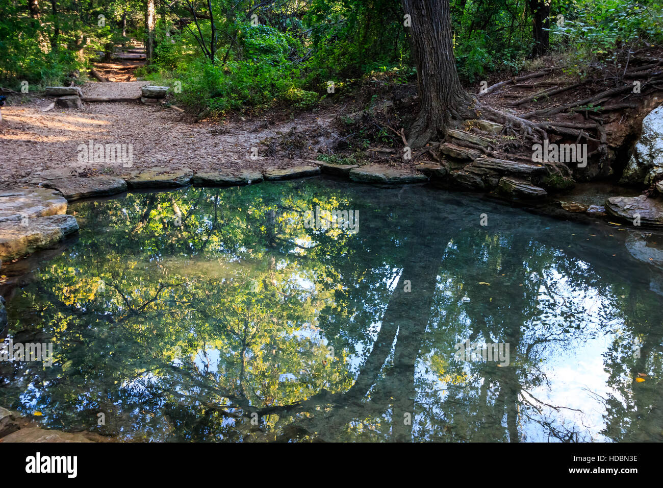A Pool In Roman Nose State Park In Nw Oklahoma Stock Photo