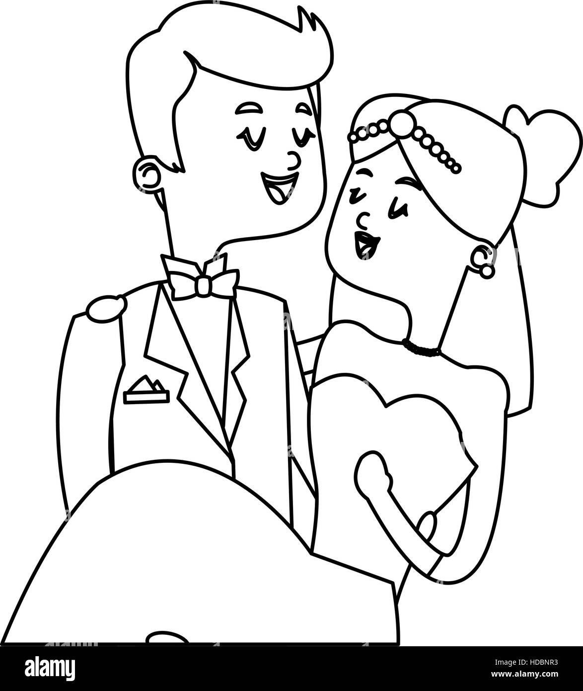 Isolated Bride and groom design Stock Vector Image & Art - Alamy