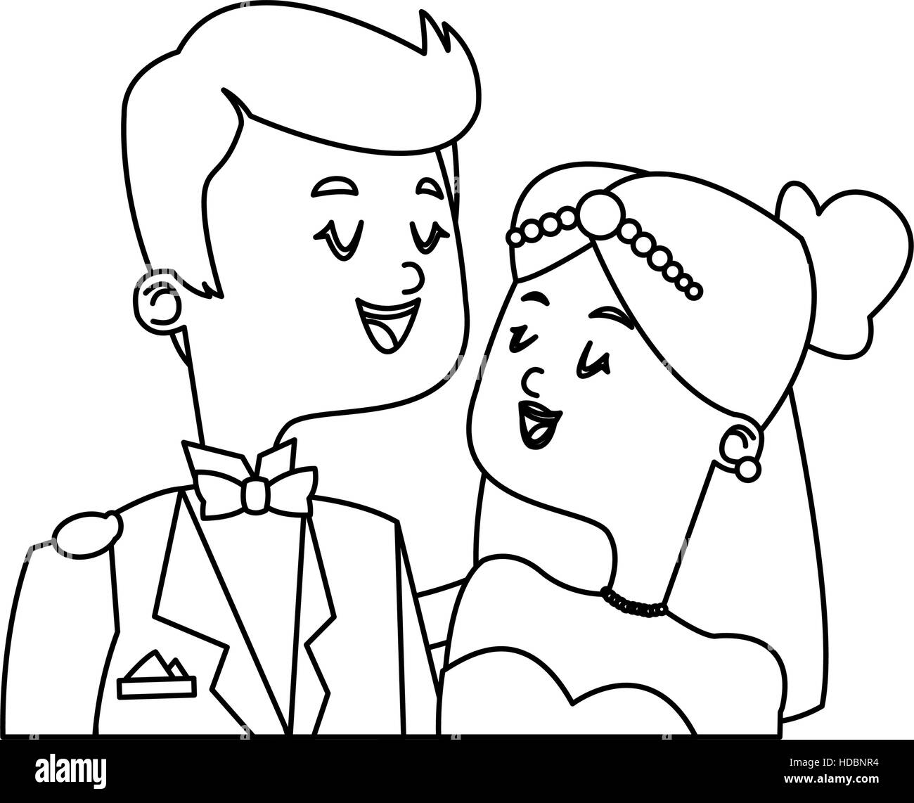 Isolated Bride and groom design Stock Vector Image & Art - Alamy