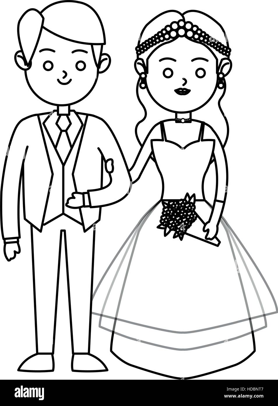 Isolated Bride and groom design Stock Vector Image & Art - Alamy